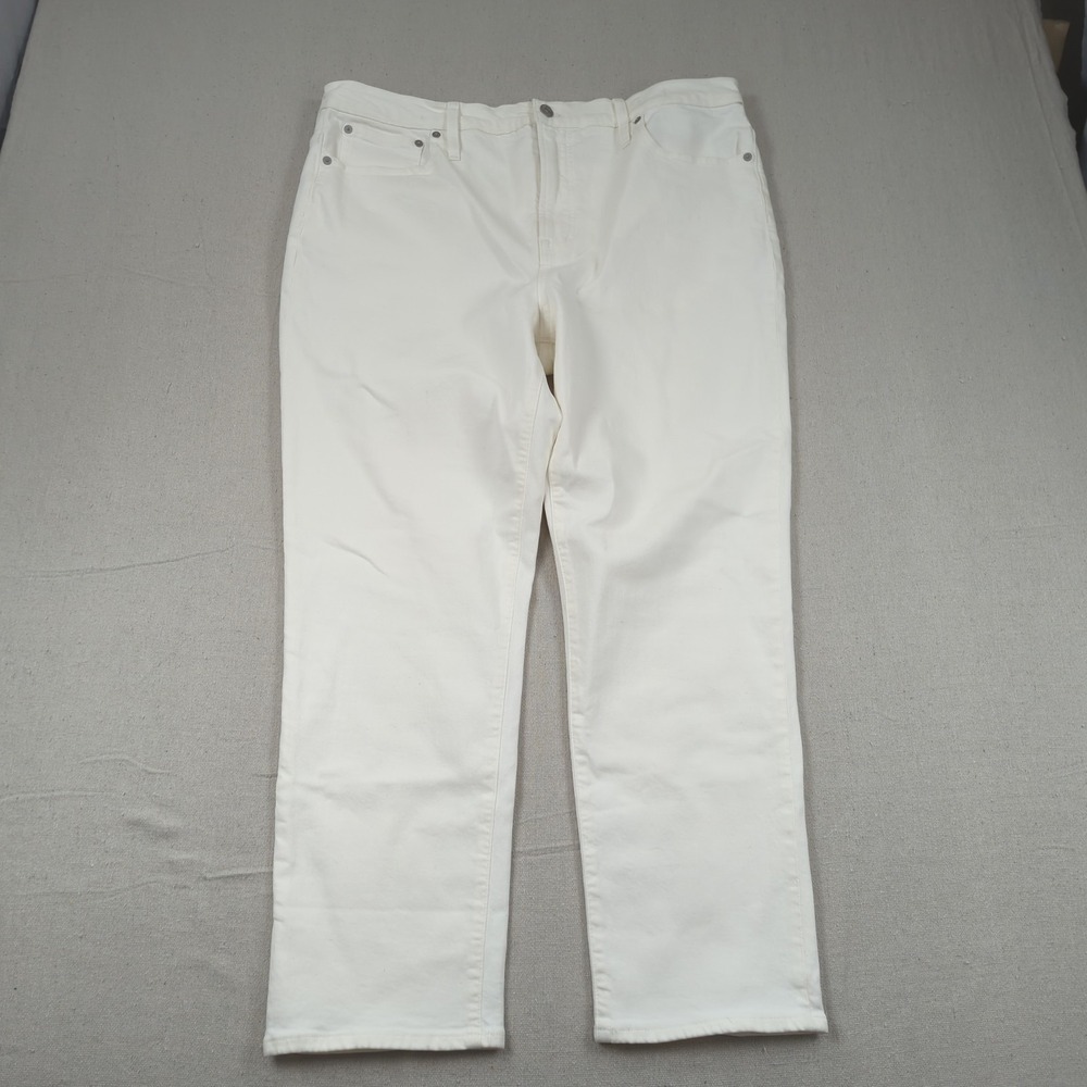 Madewell Jeans Womens 33 White Perfect Vintage Stretch Casual New